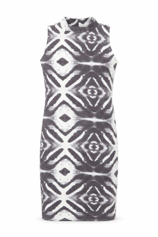 Republic Womens Grey Geometric Jersey Tank Dress  Size 10