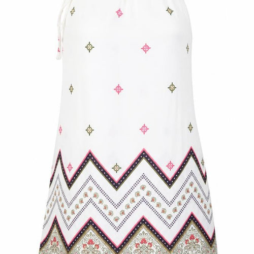 Select Womens White Argyle/Diamond  Skater Dress  Size 12