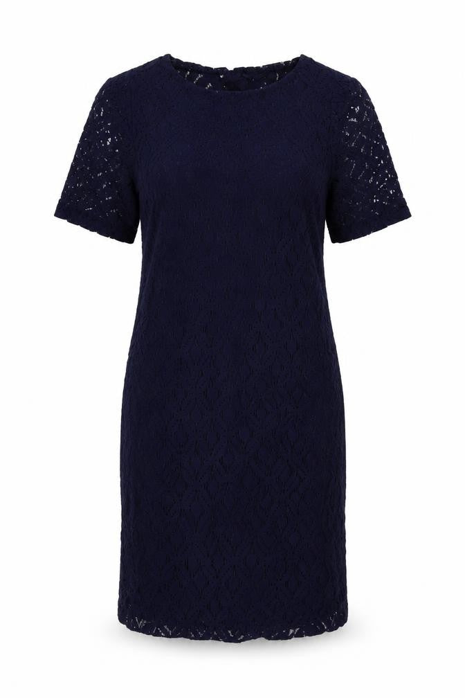 Front view of Next women’s blue floral pencil dress, size UK 10