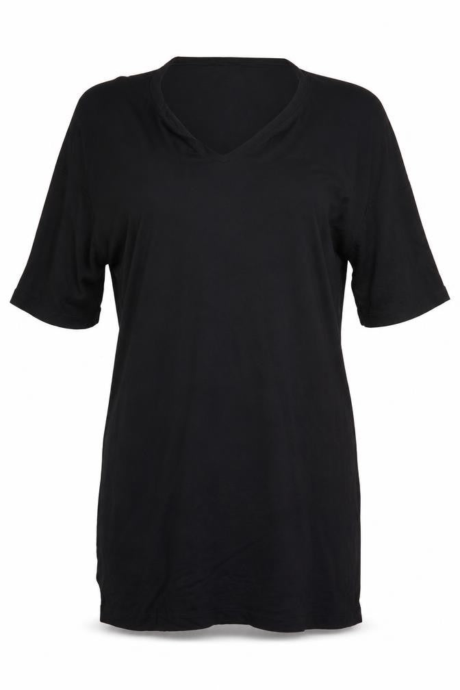 Front view of Next women’s black basic t-shirt, size UK 8