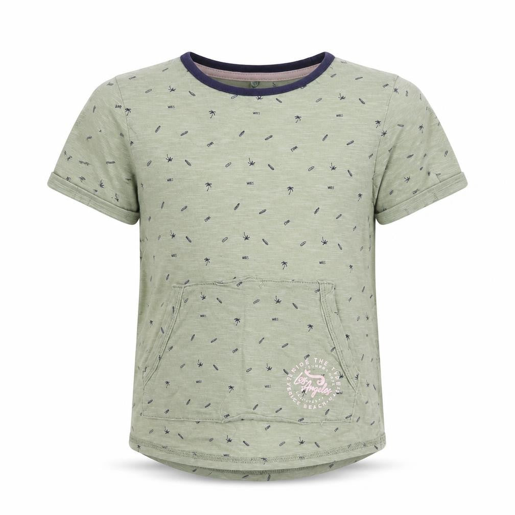 pre worn Boys Green   Basic T-Shirt Size 5-6 Years
