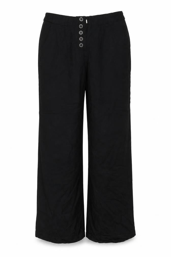 Preworn Womens Black   Trousers  Size 12 L24 in