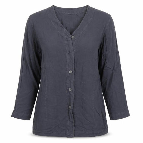 Offshoot Womens Grey   Basic Button-Up Size S