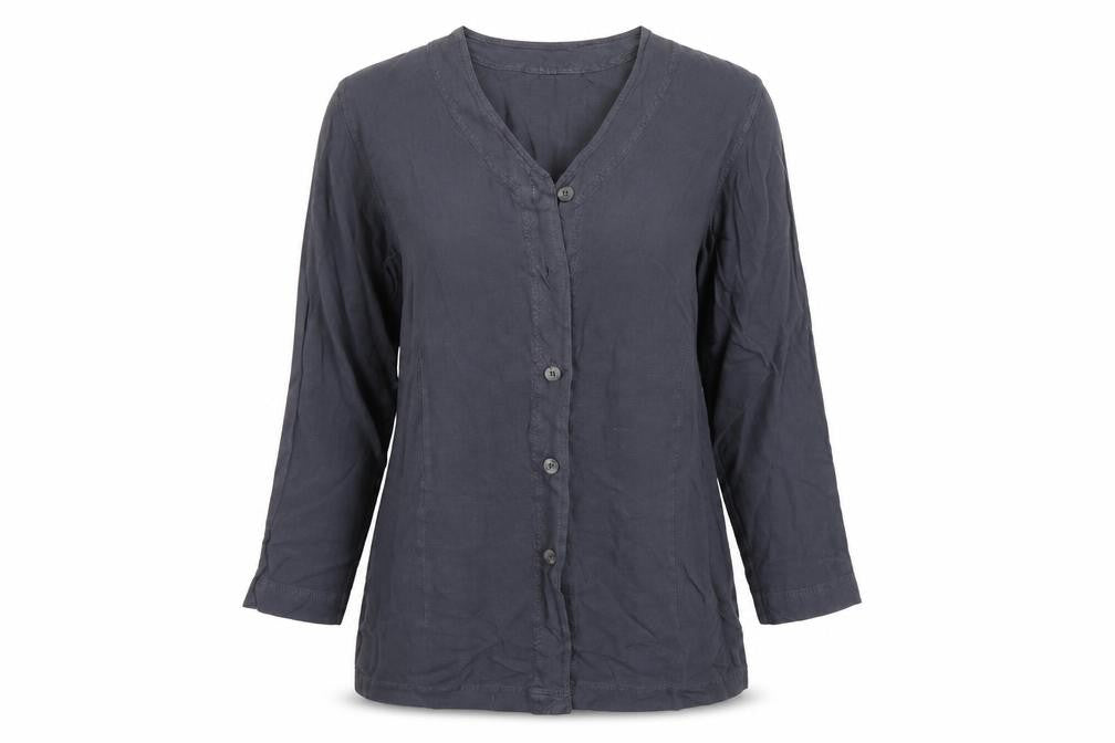 Offshoot Womens Grey   Basic Button-Up Size S
