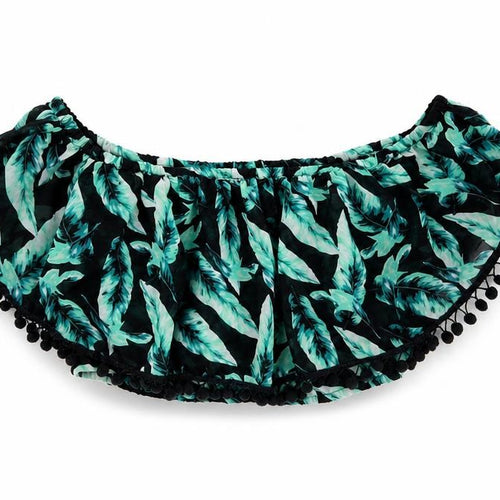 Boohoo Womens Black Floral  Cropped Tank Size L