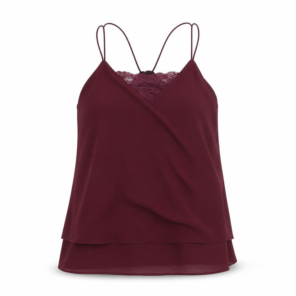 New Look Womens Red   Basic Blouse Size 8