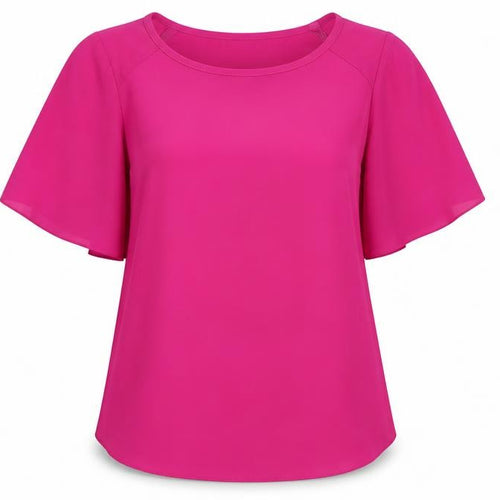 F&F Womens Purple  Chiffon Basic Blouse Size 10