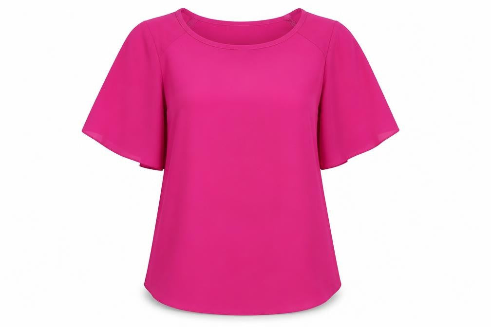 F&F Womens Purple  Chiffon Basic Blouse Size 10