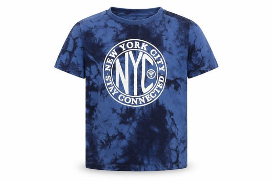 Front view of Next boys’ black basic t-shirt, size 5, years