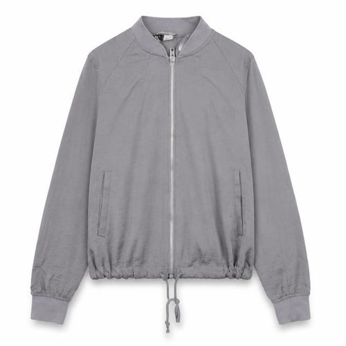 Divided by H&M Womens Grey  Satin Jacket  Size 10