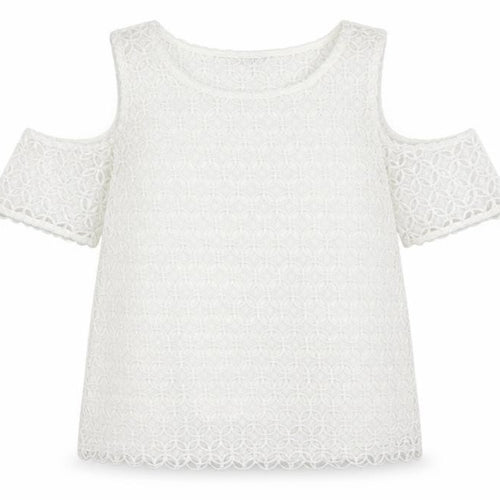 Select Womens Ivory   Basic Blouse Size 8