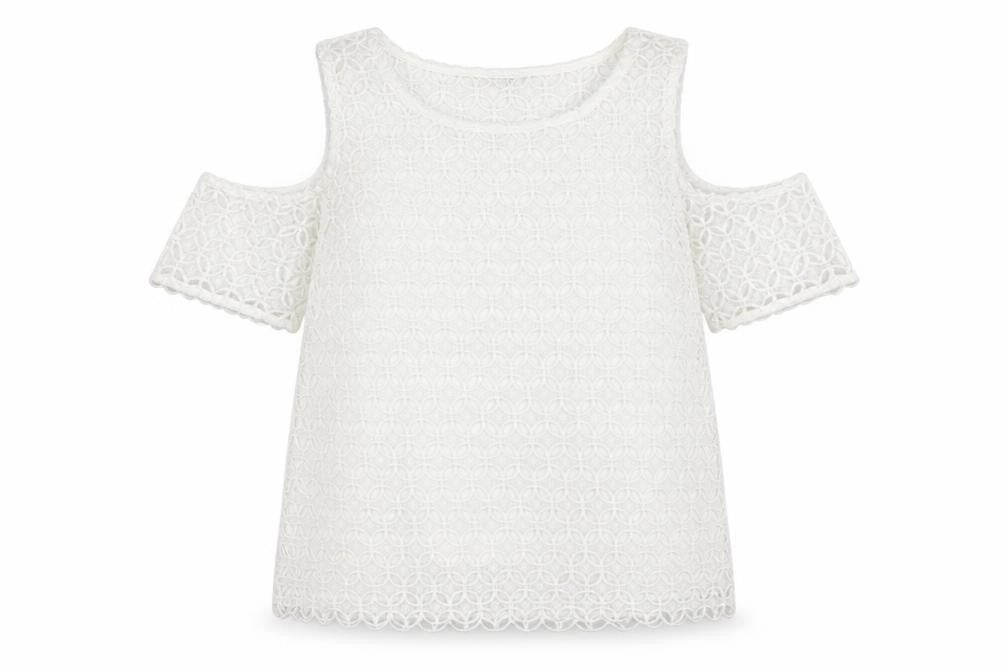 Select Womens Ivory   Basic Blouse Size 8