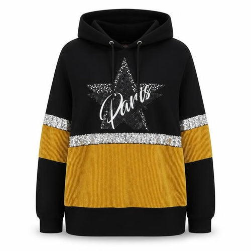 HORA Womens Black   Pullover Hoodie Size M