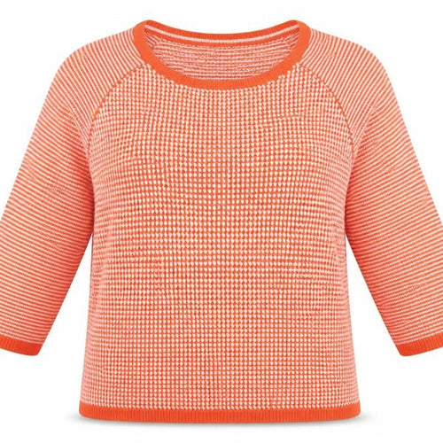 Marks and Spencer Womens Orange Polka Dot  Pullover Jumper Size 14