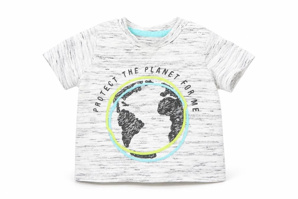 F&F Baby Grey   Basic T-Shirt Size 3-6 Months  - graphic