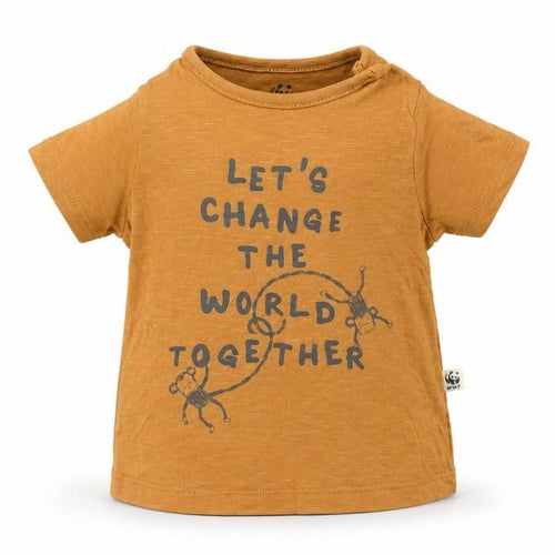 F&F Boys Brown   Basic T-Shirt Size 3-6 Months  - WWF