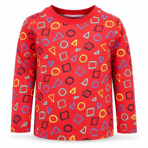 George Boys Red Colourblock  Basic T-Shirt Size 4-5 Years