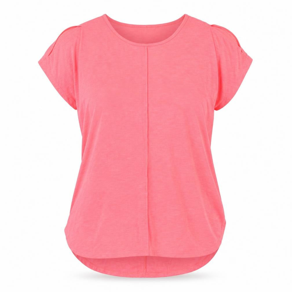 Papaya Womens Pink   Basic Blouse Size M  - Florescent Pink