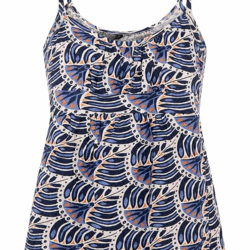 Topshop Womens Blue Floral  Camisole Blouse Size 10