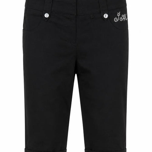 Julien Macdonald Girls Black   Cropped Jeans Size 9 Years