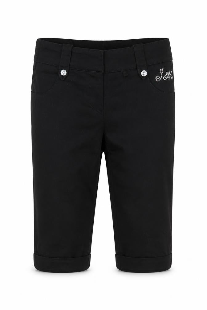 Julien Macdonald Girls Black   Cropped Jeans Size 9 Years
