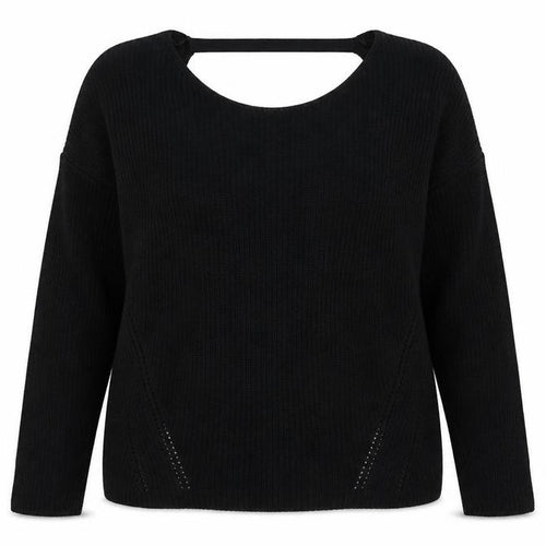 F&F Womens Black  Knit Pullover Jumper Size 12