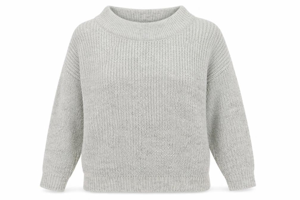 New Look Womens Grey  Knit Pullover Jumper Size M