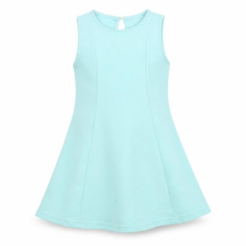 girl london Girls Green Striped  Fit & Flare  Size 7-8 Years