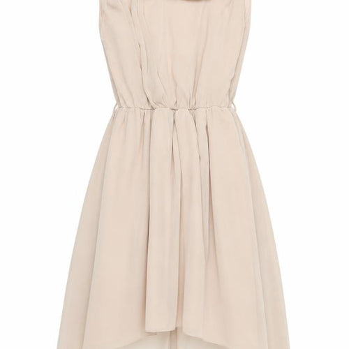 Rare Womens Beige   Fit & Flare  Size 6  - Dipped Hem