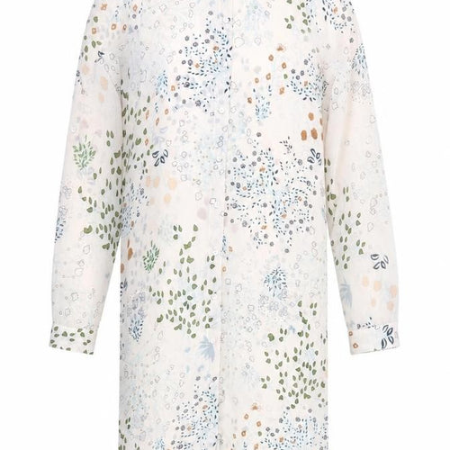 Vera Moda Womens Beige Floral  Basic Button-Up Size XS