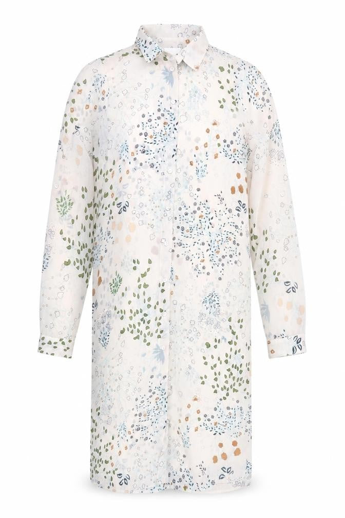 Vera Moda Womens Beige Floral  Basic Button-Up Size XS
