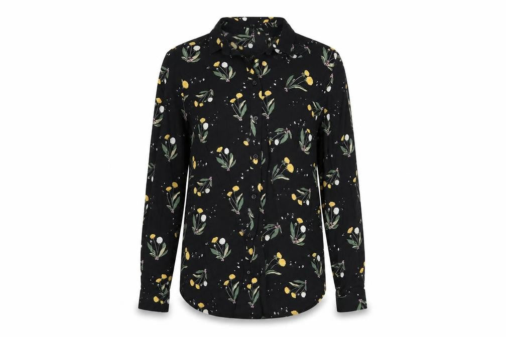 Divided by H&M Womens Black Floral  Basic  Size 8