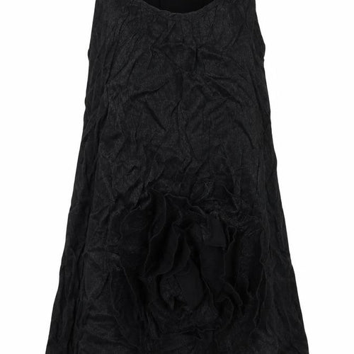 Mela Loves London Womens Black   Tank Dress  Size M  - Fabric Flower