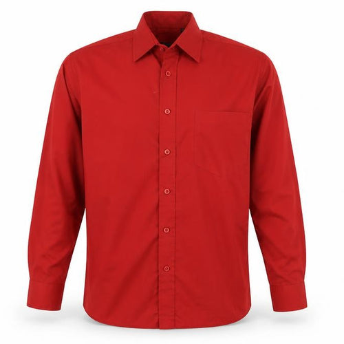 Premier Mens Red    Button-Up Size 14.5