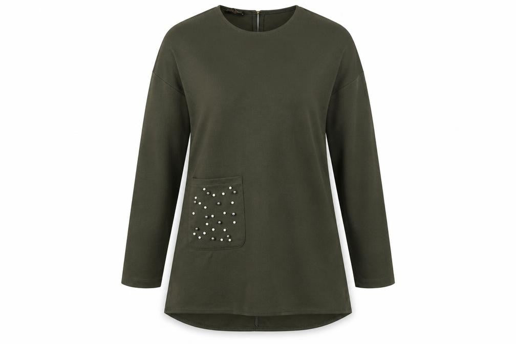 Miss Payne Womens Green  Jersey Basic T-Shirt Size 10