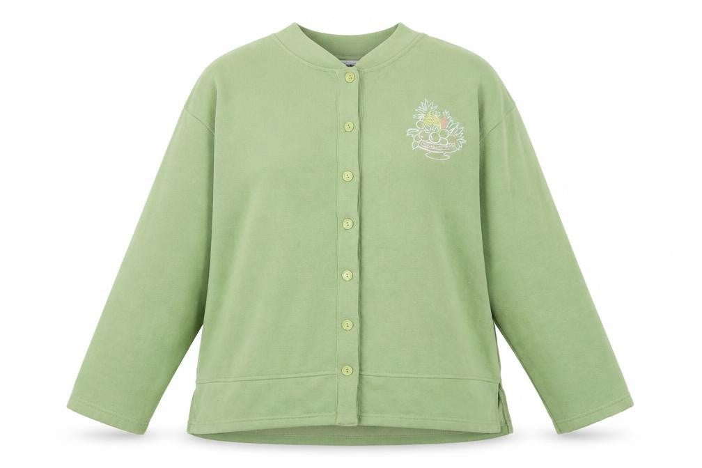 Exe Collection Womens Green  Jersey Pullover Sweatshirt Size M  - Fruit