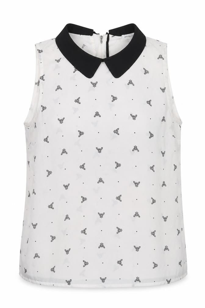 millium Womens White   Basic Blouse Size L
