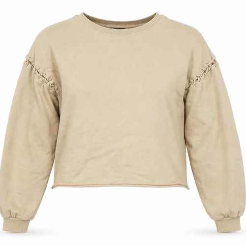 Pull & Bear Womens Beige   Pullover Sweatshirt Size M