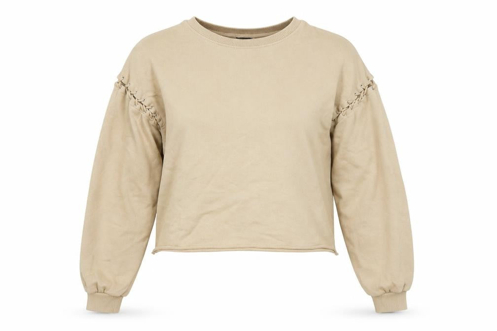 Pull & Bear Womens Beige   Pullover Sweatshirt Size M