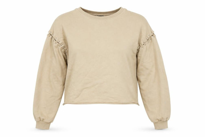 Pull&Bear Womens Beige   Pullover Sweatshirt Size M