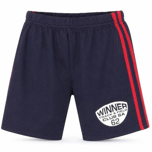 Preworn Boys Blue Striped  Utility Shorts Size 8-9 Years