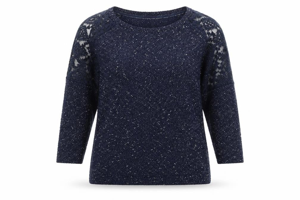 Front view of Next women’s blue jumper, size UK 10