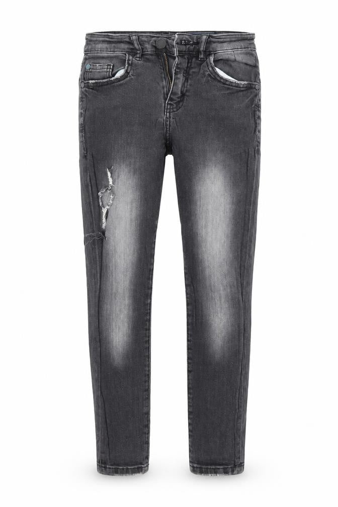Front view of Next girls’ black denim skinny jeans, size 9, years