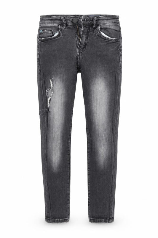 Front view of Next girls’ black denim skinny jeans, size 9, years