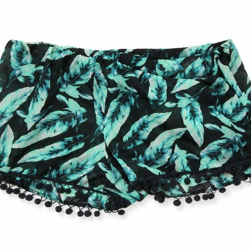Boohoo Womens Black Floral  Hot Pants Shorts Size L