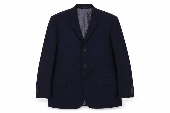 Henley & Knight Mens Blue Jacket Suit Jacket Size 42