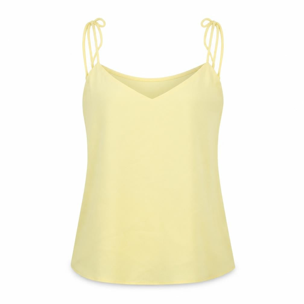 Topshop Womens Yellow   Basic Blouse Size 8