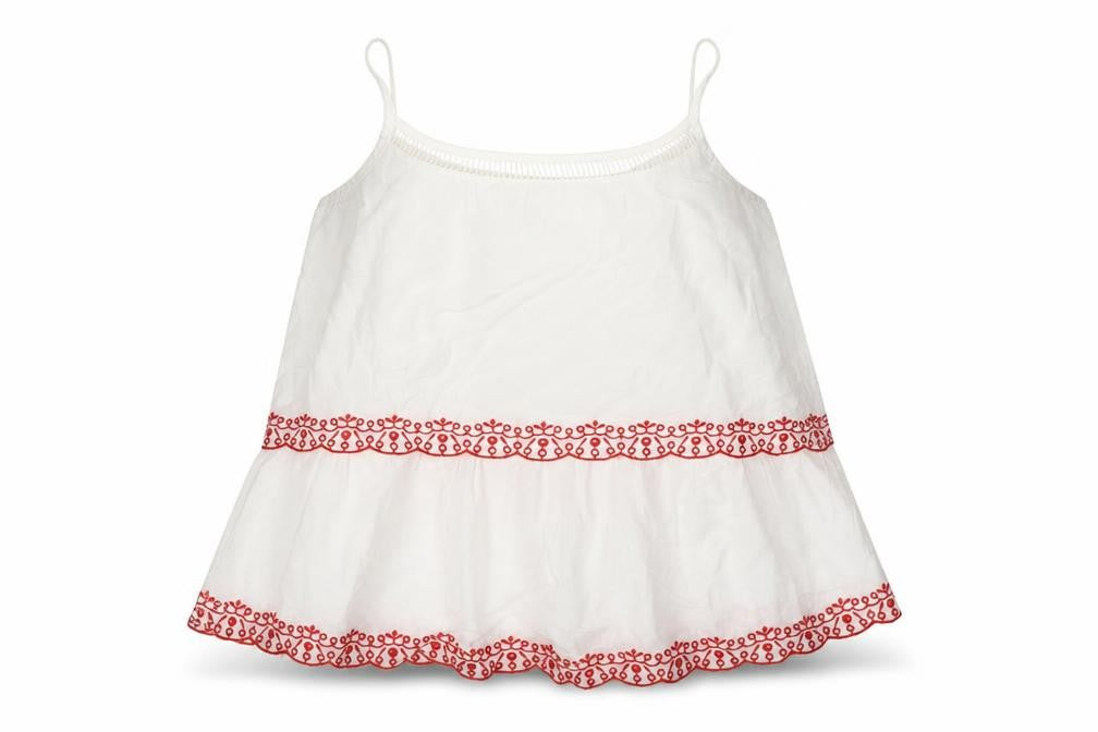 Front view of Atmosphere women’s white basic blouse, size UK 6