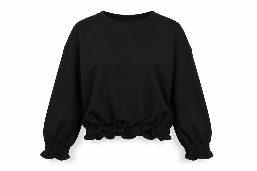 Red Herring Womens Black   Pullover Sweatshirt Size 10