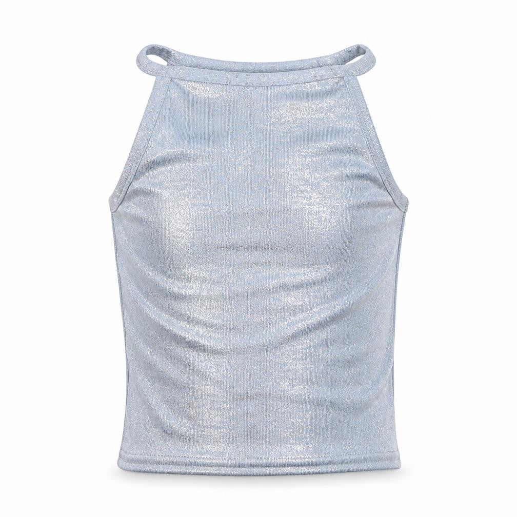 New Look Girls Silver   Basic Tank Size 9 Years
